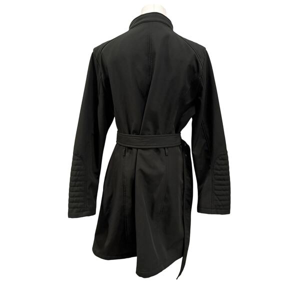 Kenneth Cole Olive Green Belted Trench Utility Coat Jacket Women XL Fall Winter - Picture 2 of 10